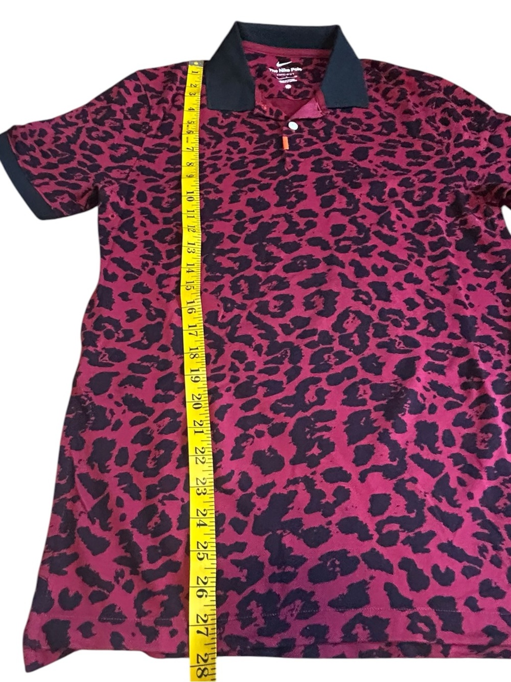 Nike Dri-FIT Leopard Print Cropped Loose Fit Golf Polo S - Picture 5 of 12